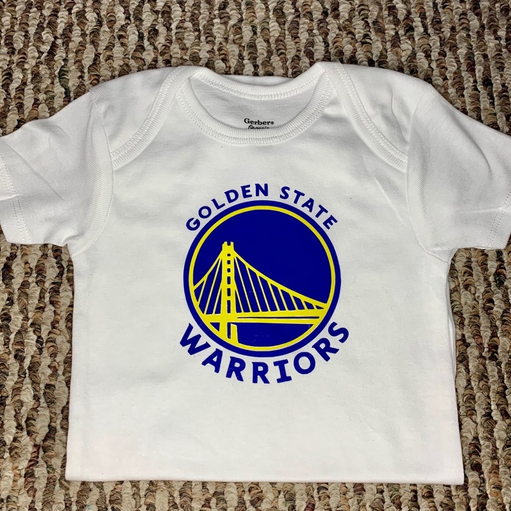 Golden State Warriors custom baby onesies